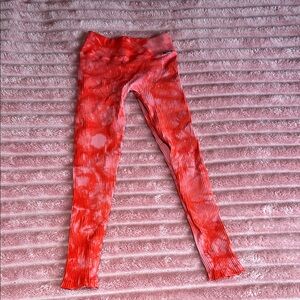 Bombshell Sportswear Red Tie-Dye Leggings